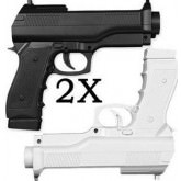 LOT DE 2 ACCELERATED GUN POUR NINTENDO WII